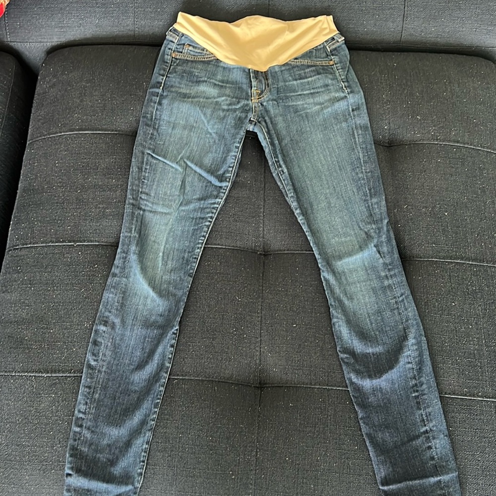 Seven For All Man Kind Skinny Maternity Jean- Size 27